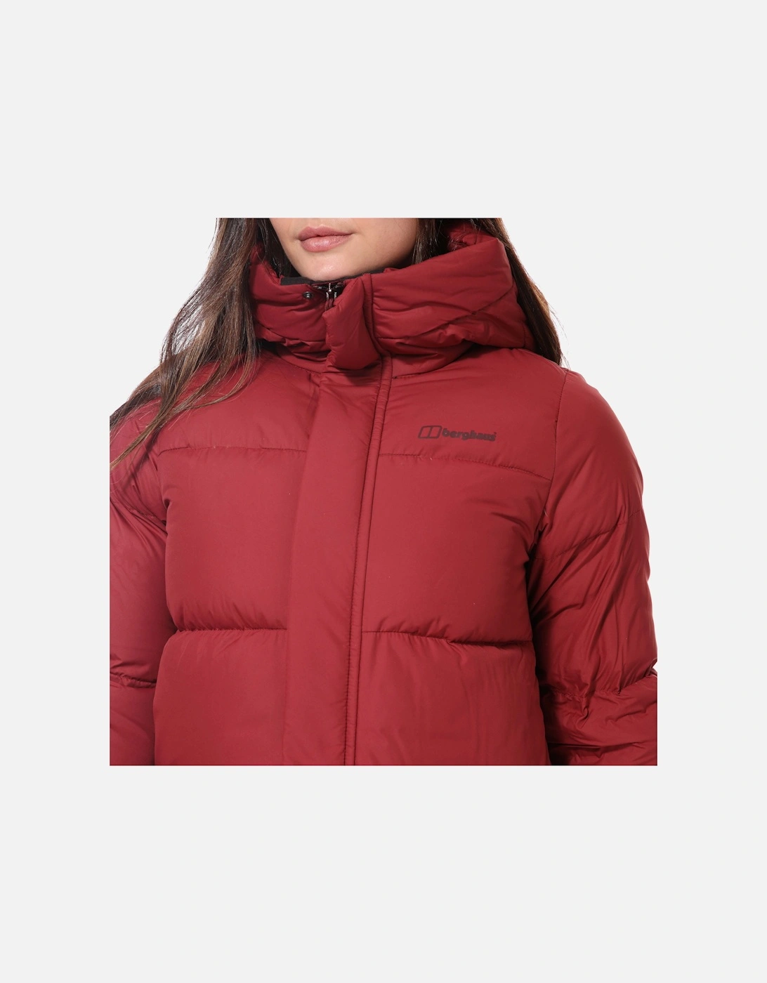 Womens Combust Reflect Long Down Jacket