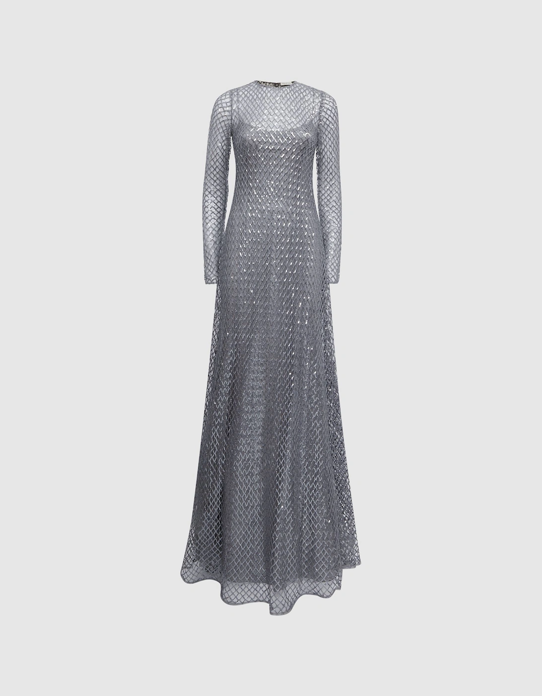 Halston Embellished Lattice Maxi Dress, 2 of 1