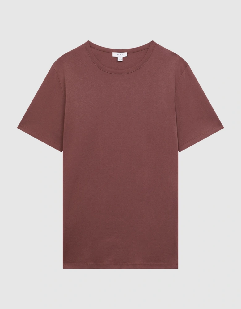 Mercerised Cotton Crew Neck T-Shirt