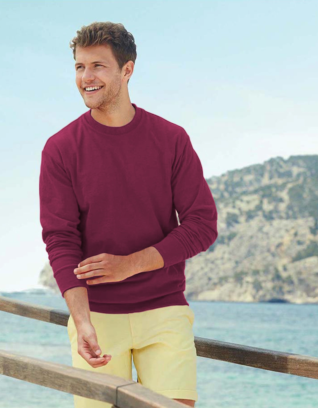 Mens Lightweight Set-In Sweatshirt