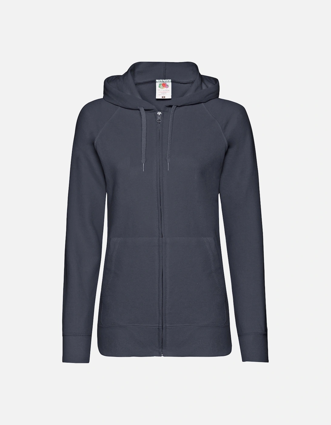 Ladies Fitted Lightweight Hooded Sweatshirts Jacket / Zoodie (240 GSM), 4 of 3