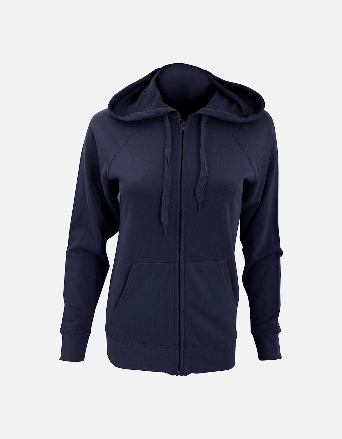 Ladies Fitted Lightweight Hooded Sweatshirts Jacket / Zoodie (240 GSM)