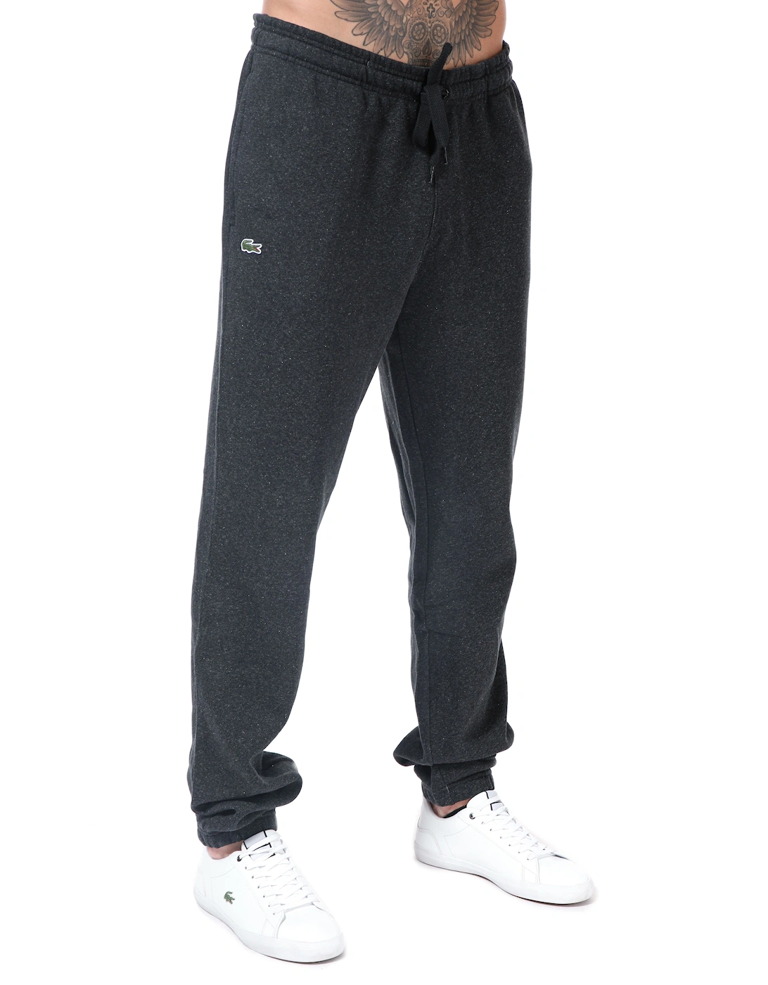 Mens Premium Fleece Jog Pants - Mens Side Logo Tracksuit Bottoms, 4 of 3