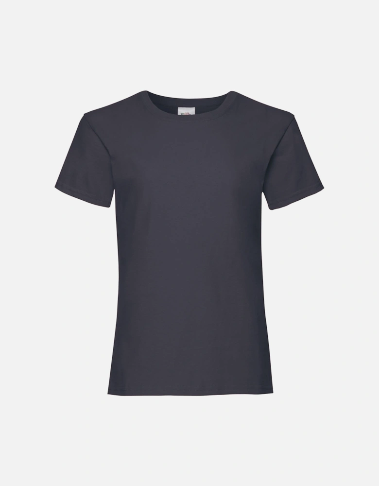 Girls Childrens Valueweight Short Sleeve T-Shirt (Pack Of 5)