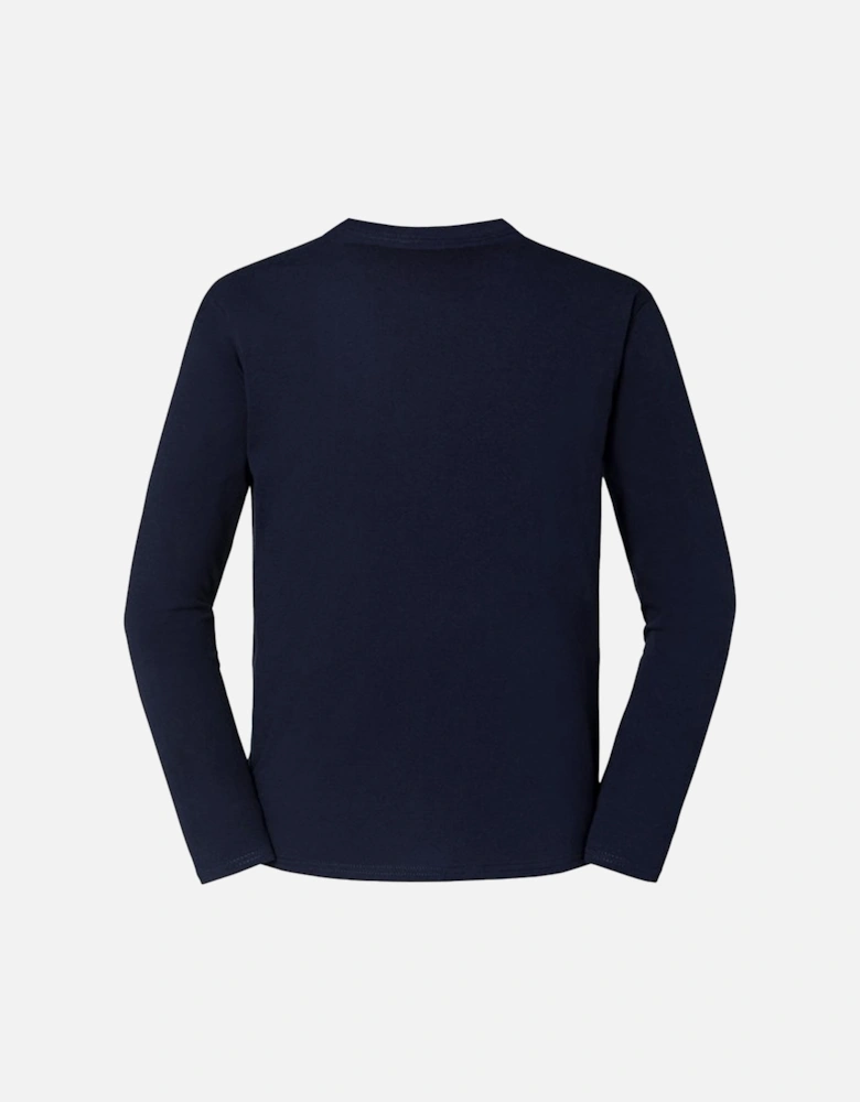 Mens Iconic 195 Premium Ringspun Cotton Long-Sleeved T-Shirt