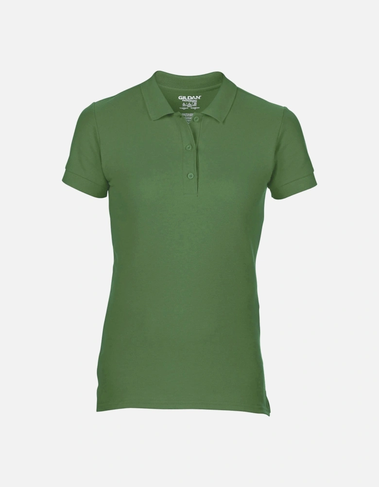 Womens/Ladies Premium Cotton Sport Double Pique Polo Shirt