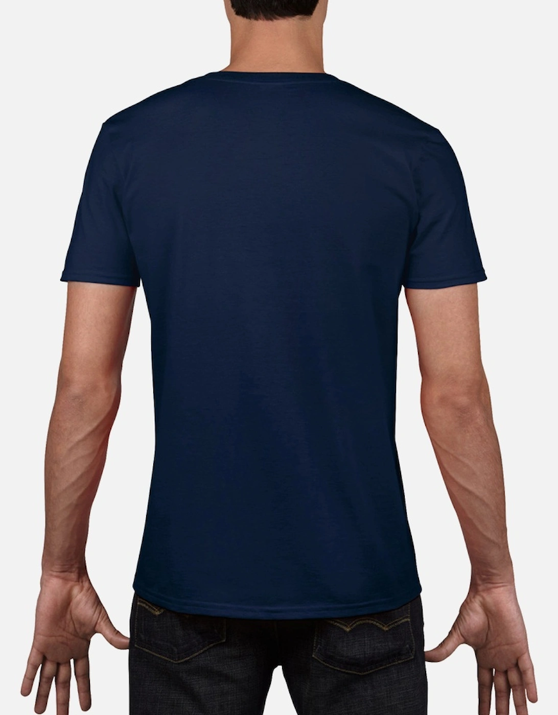 Mens Soft Style V-Neck Short Sleeve T-Shirt
