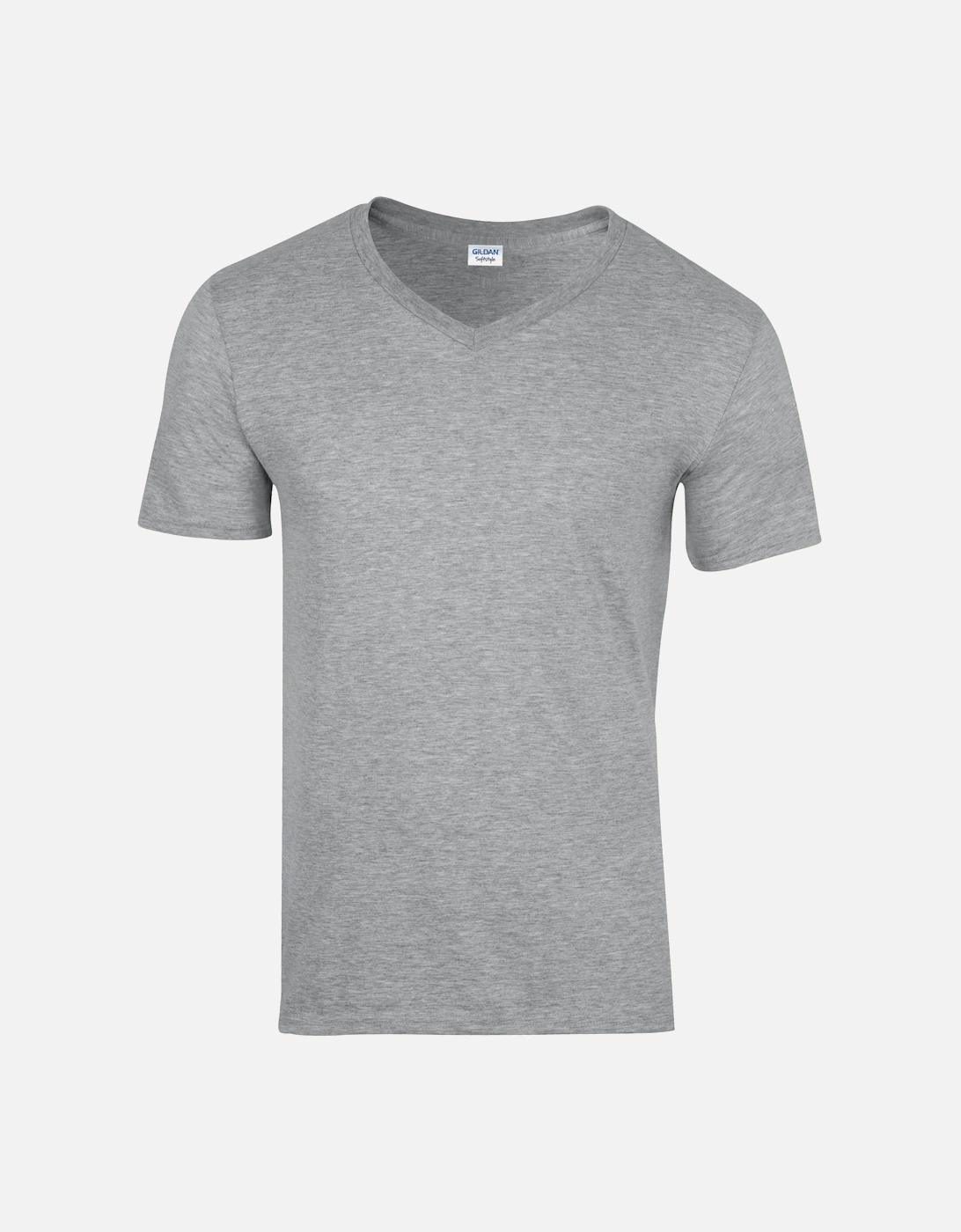 Mens Soft Style V-Neck Short Sleeve T-Shirt, 6 of 5