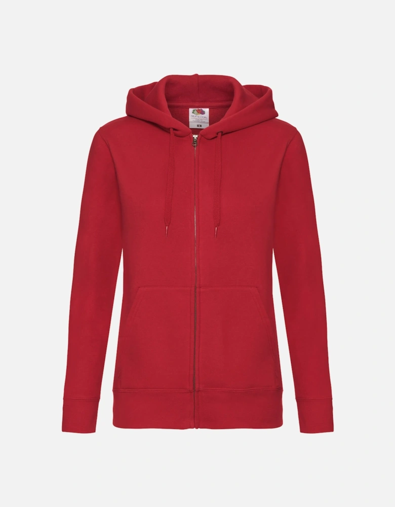 Ladies Lady-Fit Hooded Sweatshirt Jacket