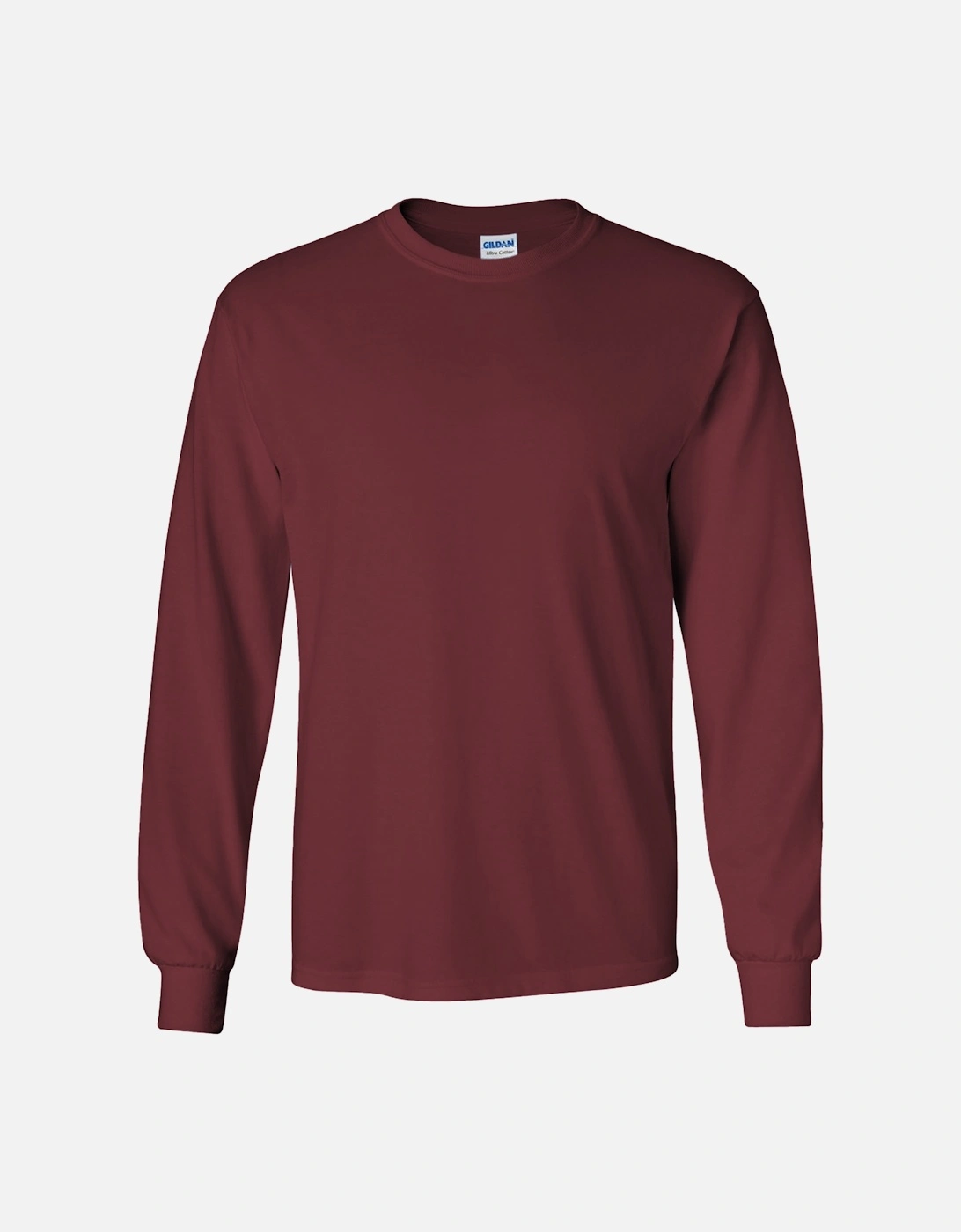 Mens Plain Crew Neck Ultra Cotton Long Sleeve T-Shirt, 6 of 5