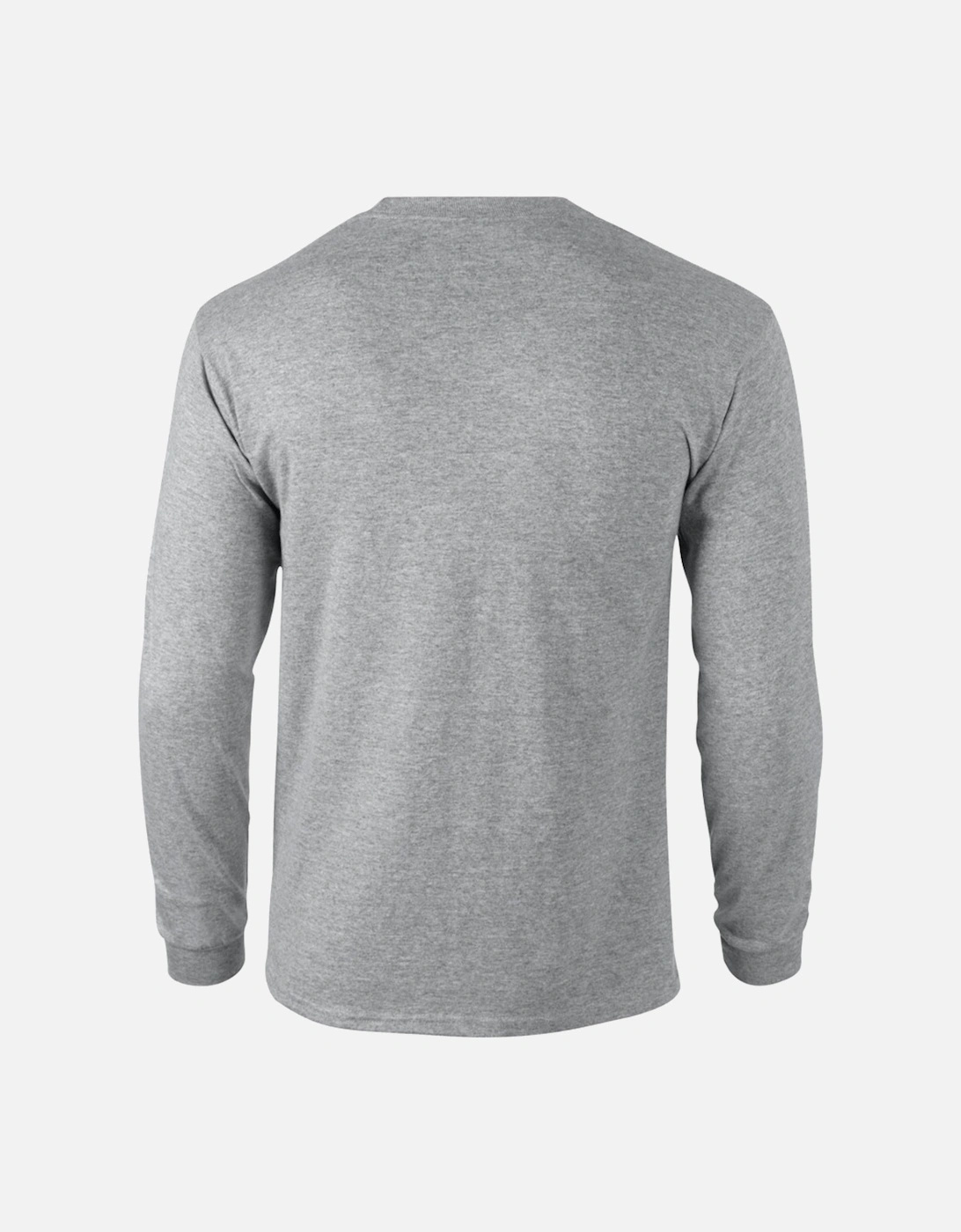 Mens Plain Crew Neck Ultra Cotton Long Sleeve T-Shirt