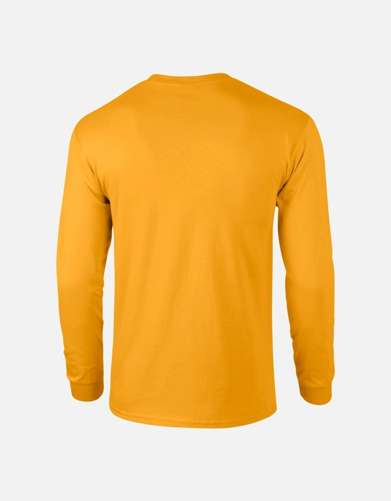 Mens Plain Crew Neck Ultra Cotton Long Sleeve T-Shirt