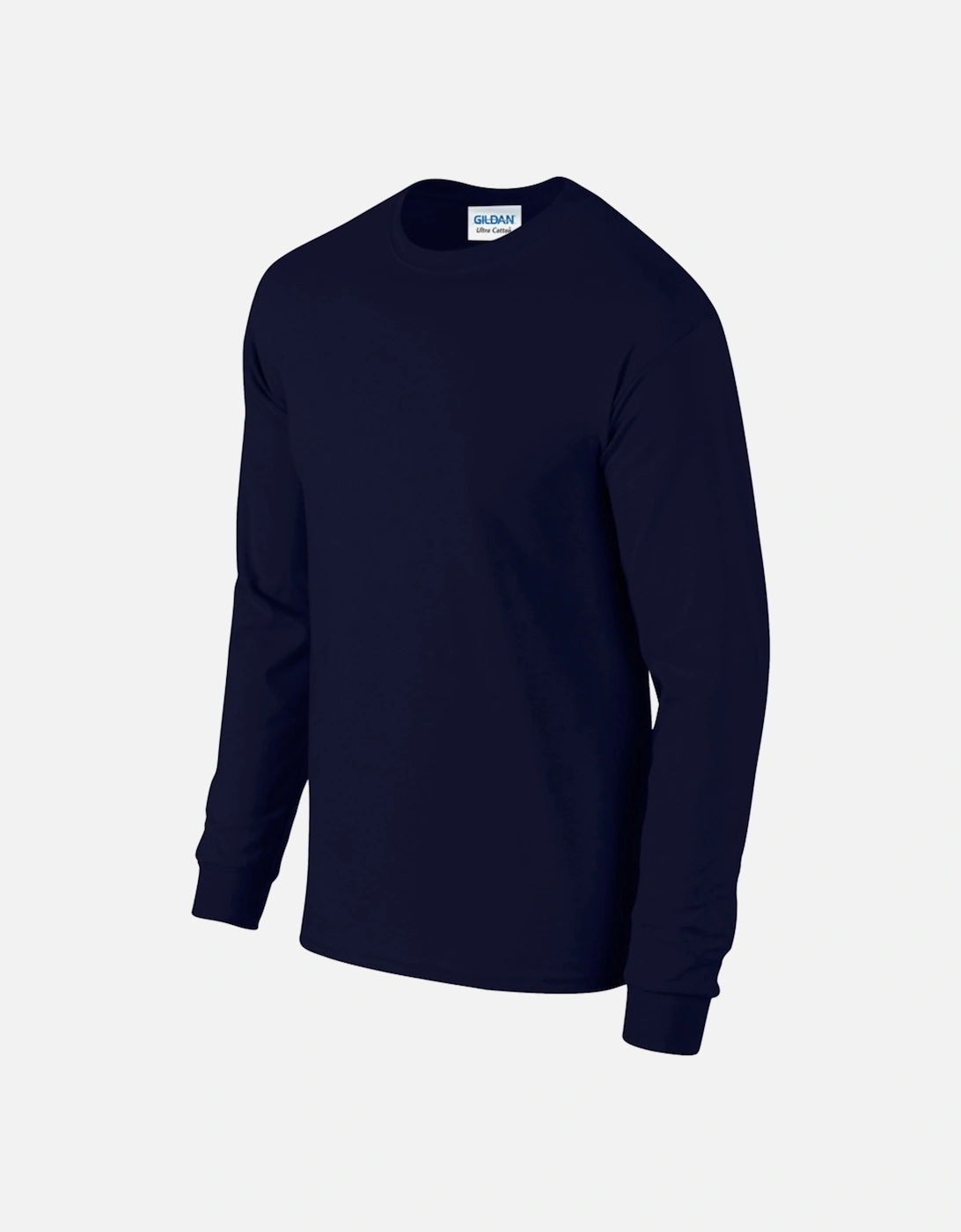 Mens Plain Crew Neck Ultra Cotton Long Sleeve T-Shirt