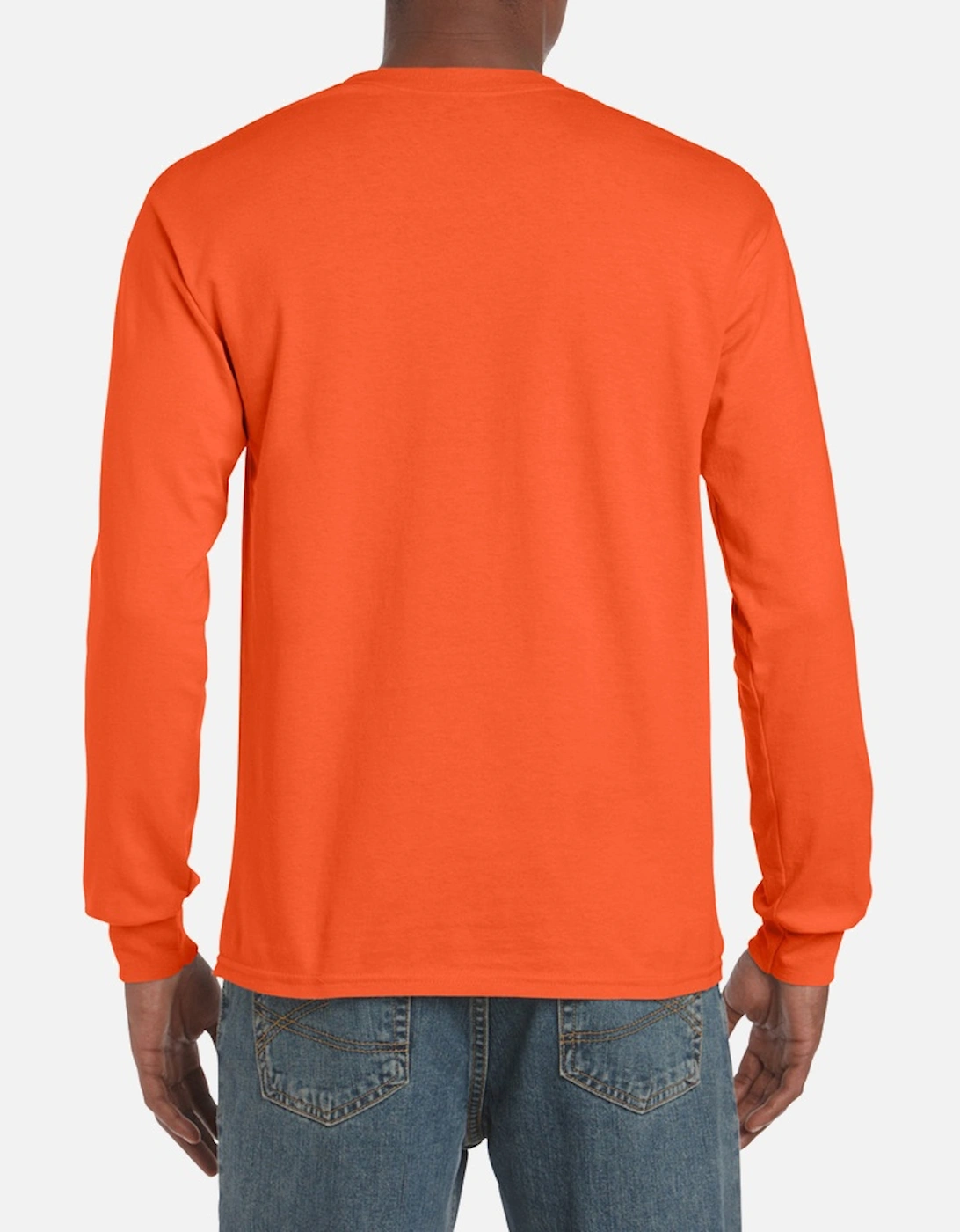 Mens Plain Crew Neck Ultra Cotton Long Sleeve T-Shirt