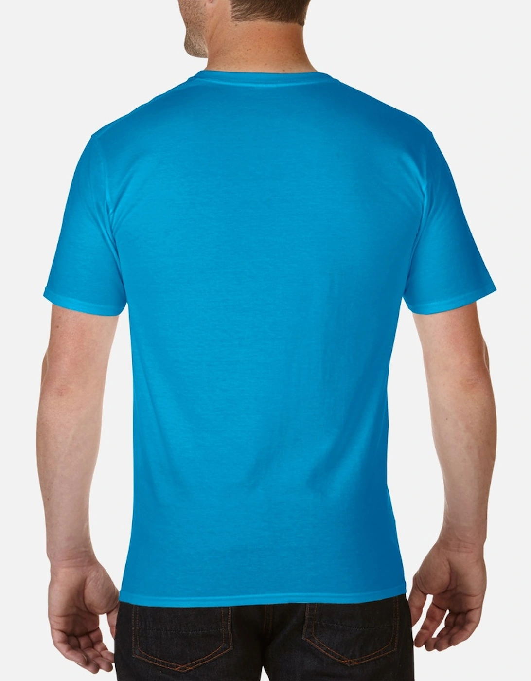 Mens Premium Cotton V Neck Short Sleeve T-Shirt
