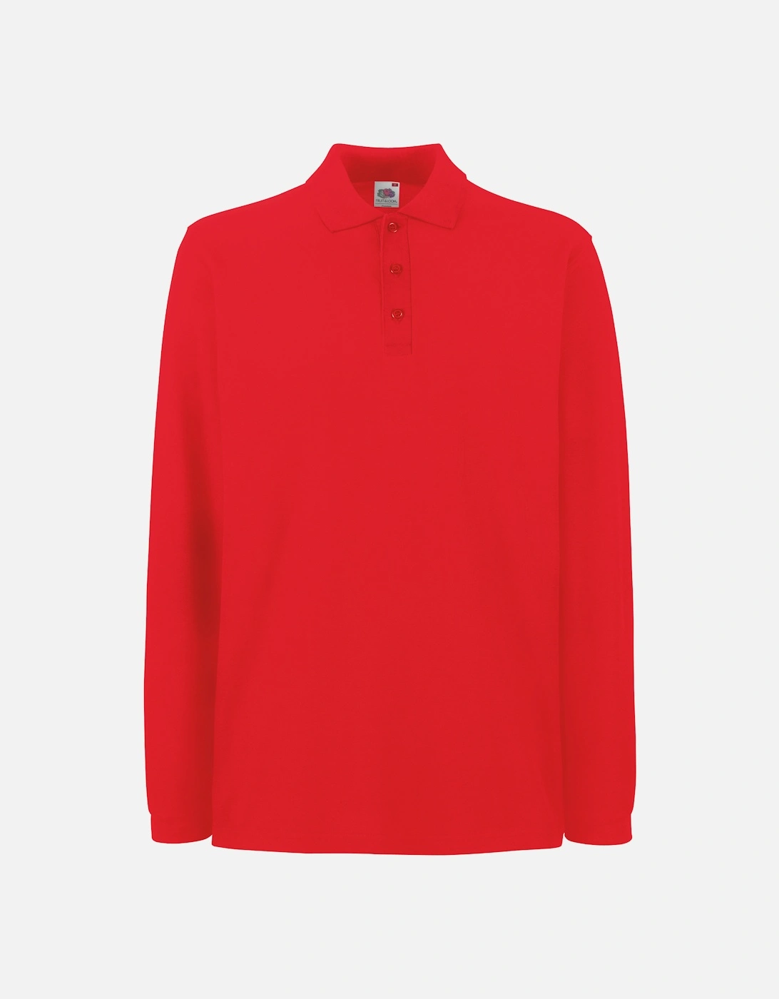 Mens Premium Long Sleeve Polo Shirt, 3 of 2