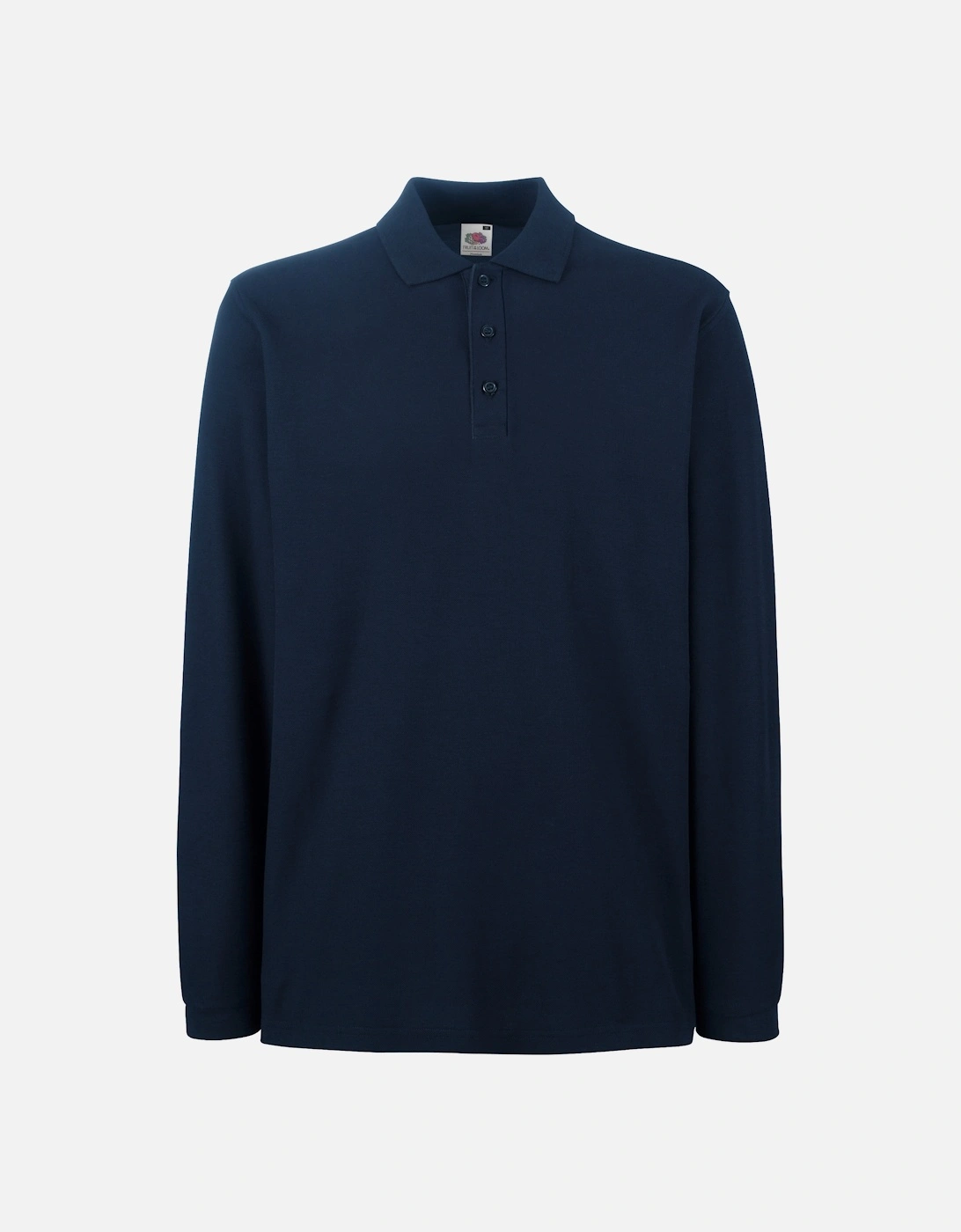 Mens Premium Long Sleeve Polo Shirt, 4 of 3