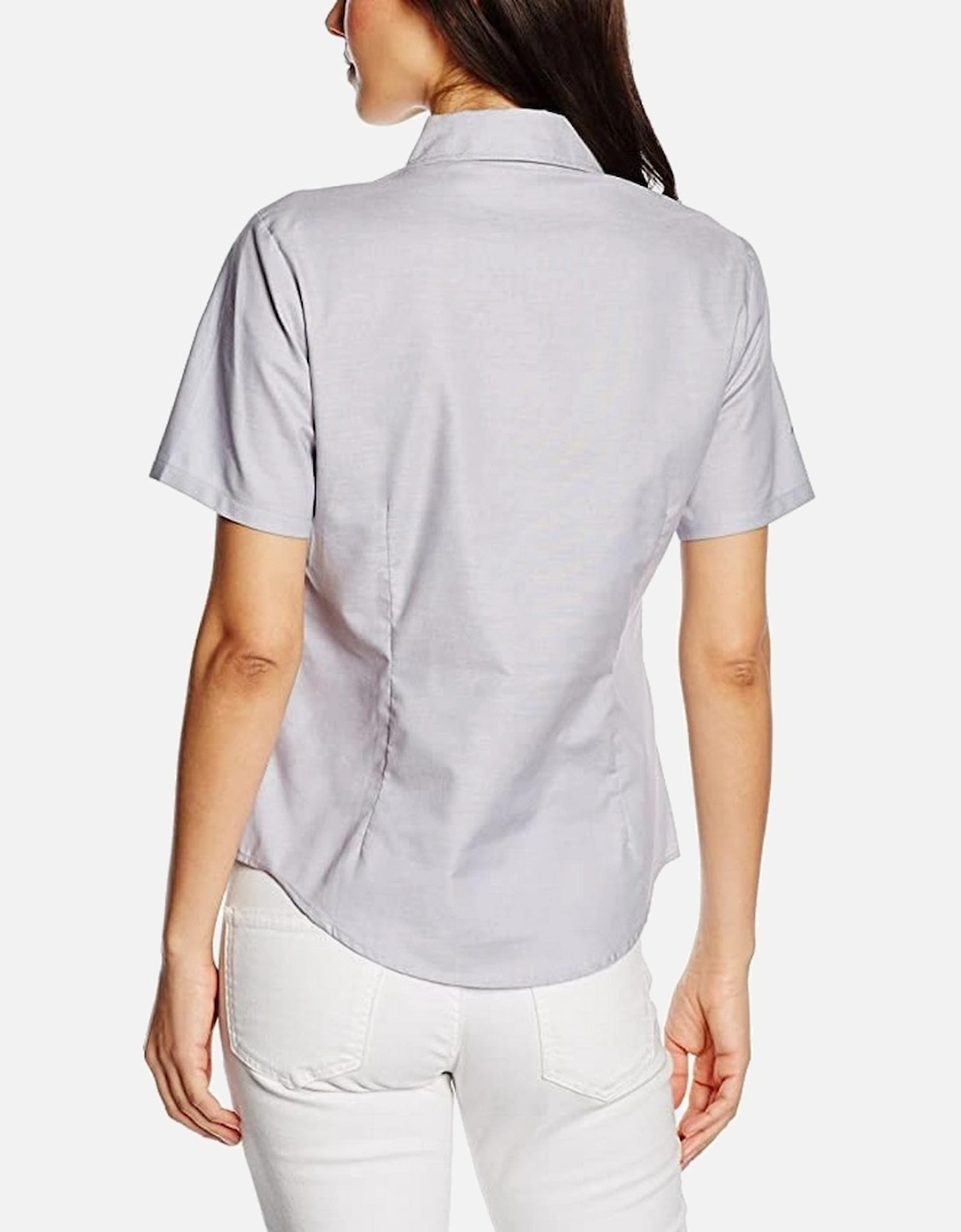 Ladies Lady-Fit Short Sleeve Oxford Shirt