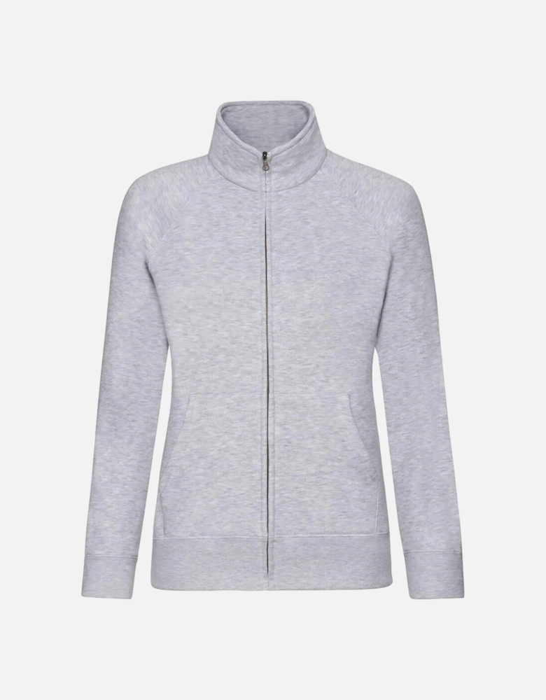 Ladies/Womens Lady-Fit Fleece Sweatshirt Jacket