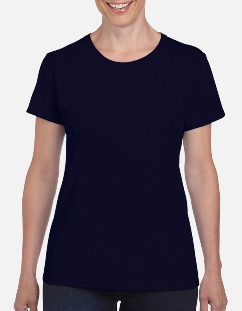 Ladies/Womens Heavy Cotton Missy Fit Short Sleeve T-Shirt