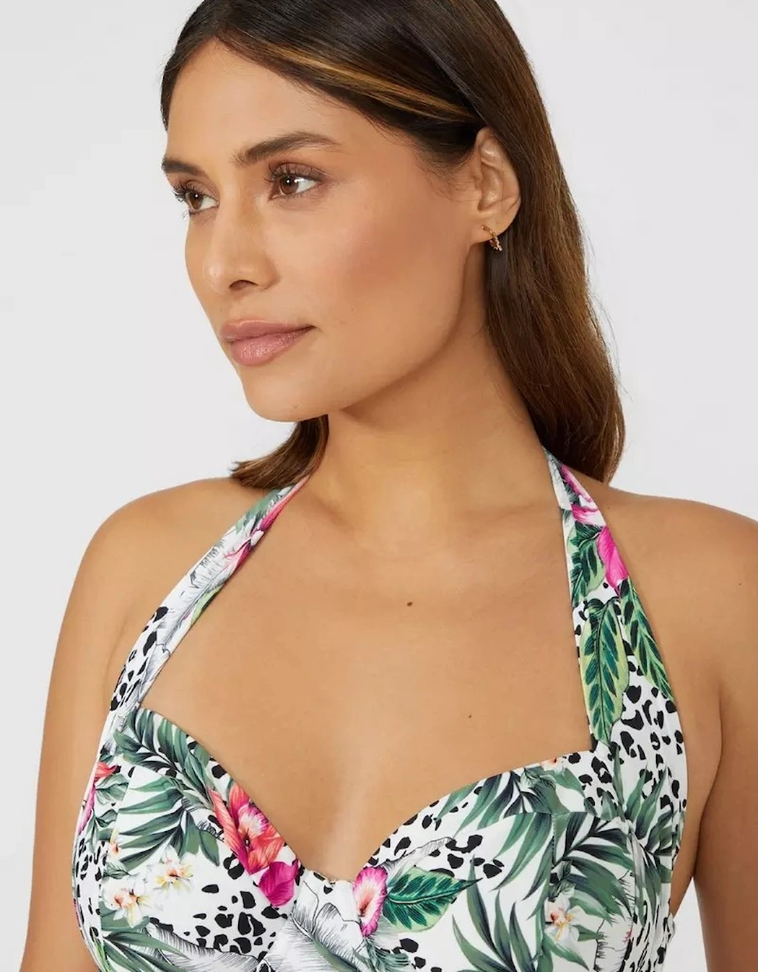 Womens/Ladies Jungle Underwired One Piece Swimsuit