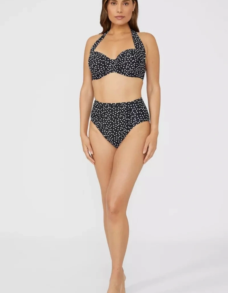 Womens/Ladies Spotted Non-Padded Bikini Top
