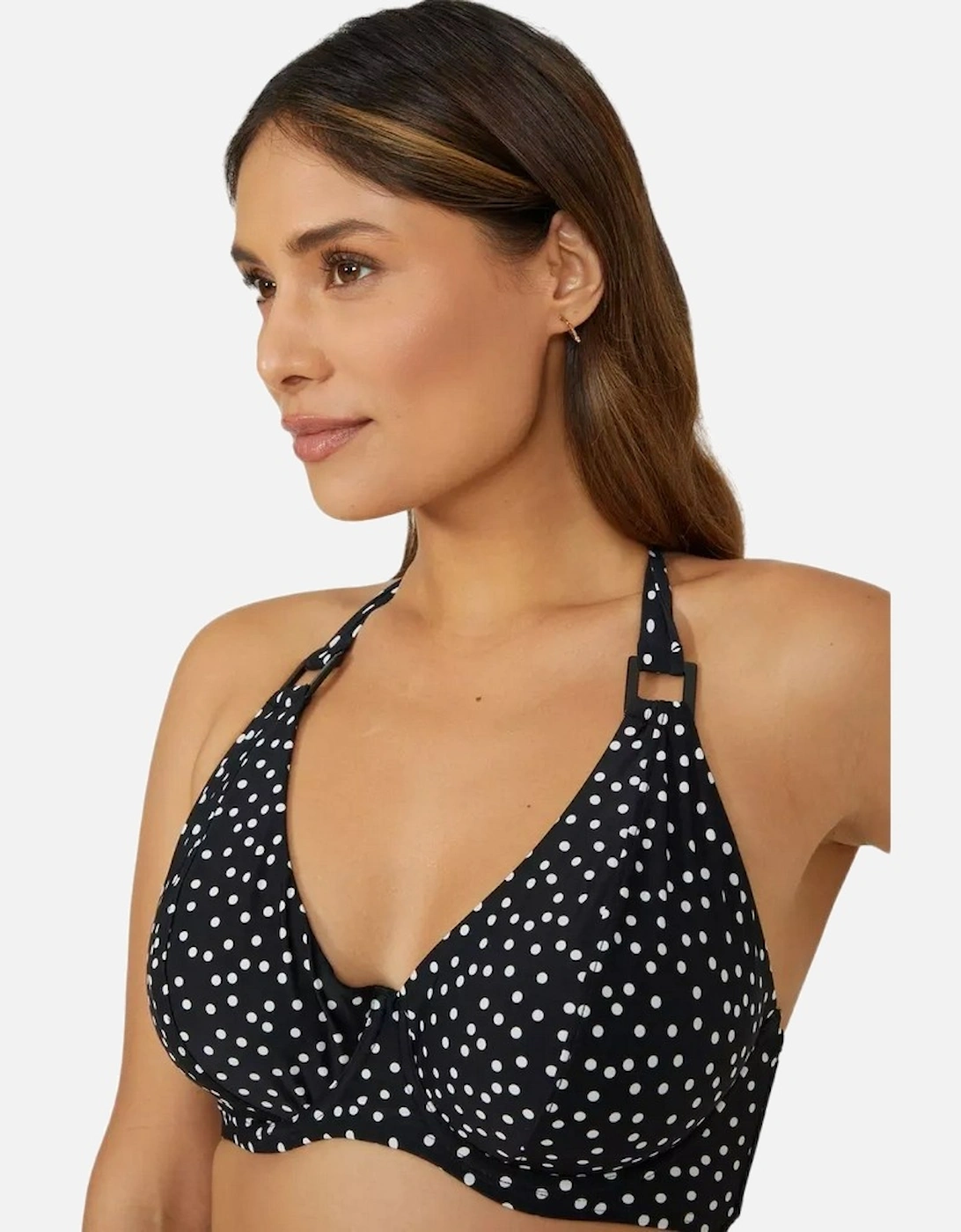 Womens/Ladies Spotted Non-Padded Bikini Top, 5 of 4