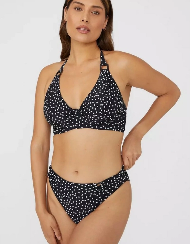 Womens/Ladies Spotted Non-Padded Bikini Top