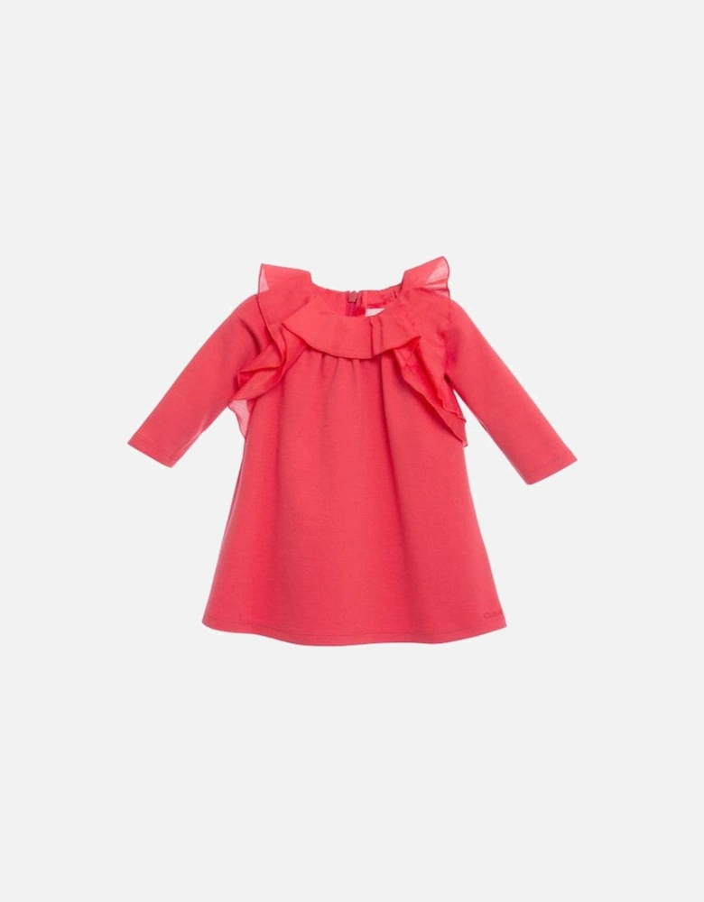 Baby Girls Red Ruffle Dress