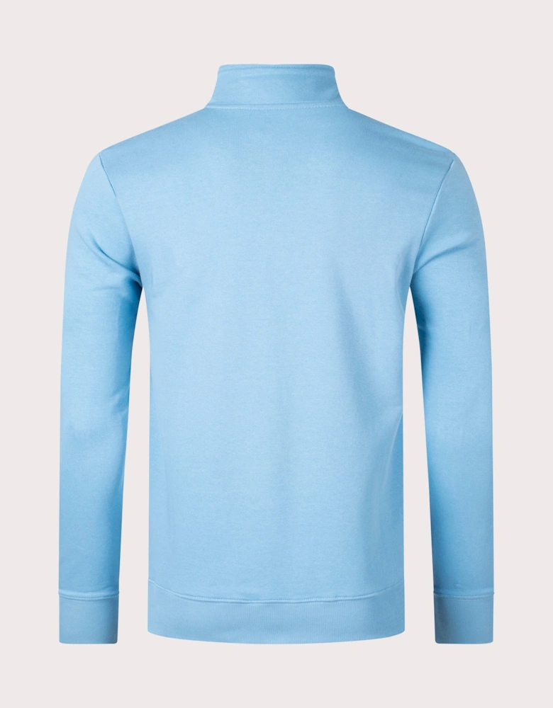 Quarter Zip Zebra Logo Sweatshirt