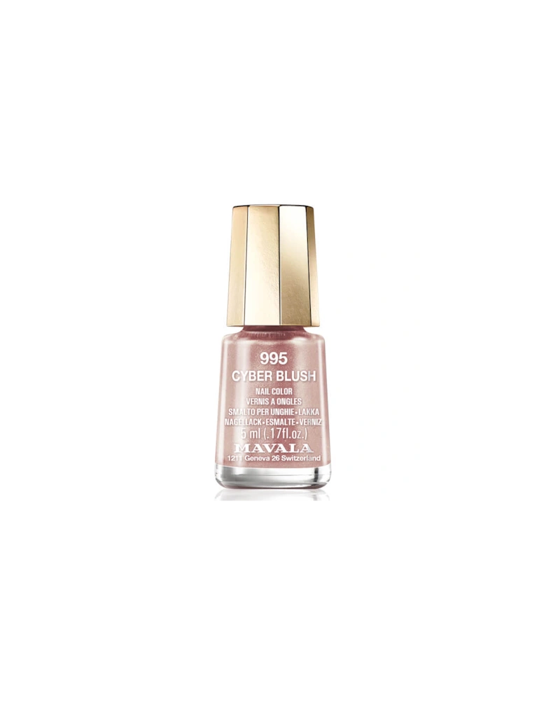 Cyber Chic Mini Colour Nail Varnish - Cyber Blush