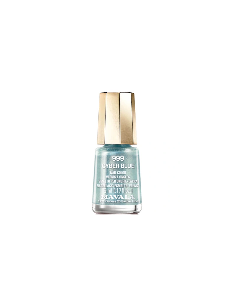 Cyber Chic Mini Colour Nail Varnish - Cyber Blue