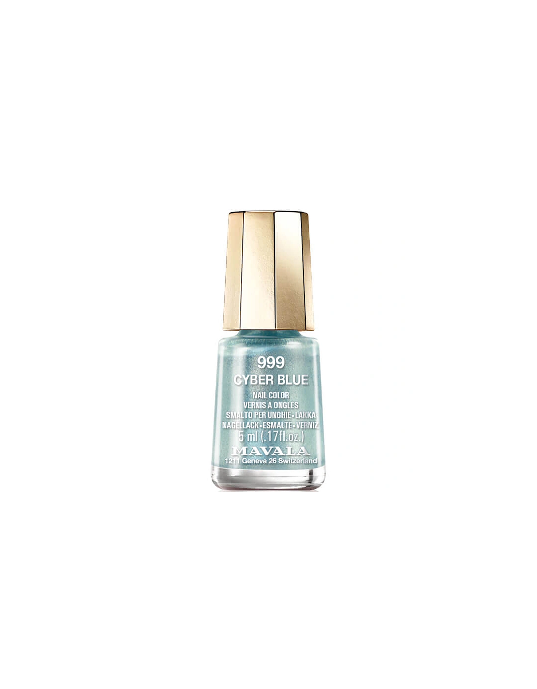 Cyber Chic Mini Colour Nail Varnish - Cyber Blue, 2 of 1