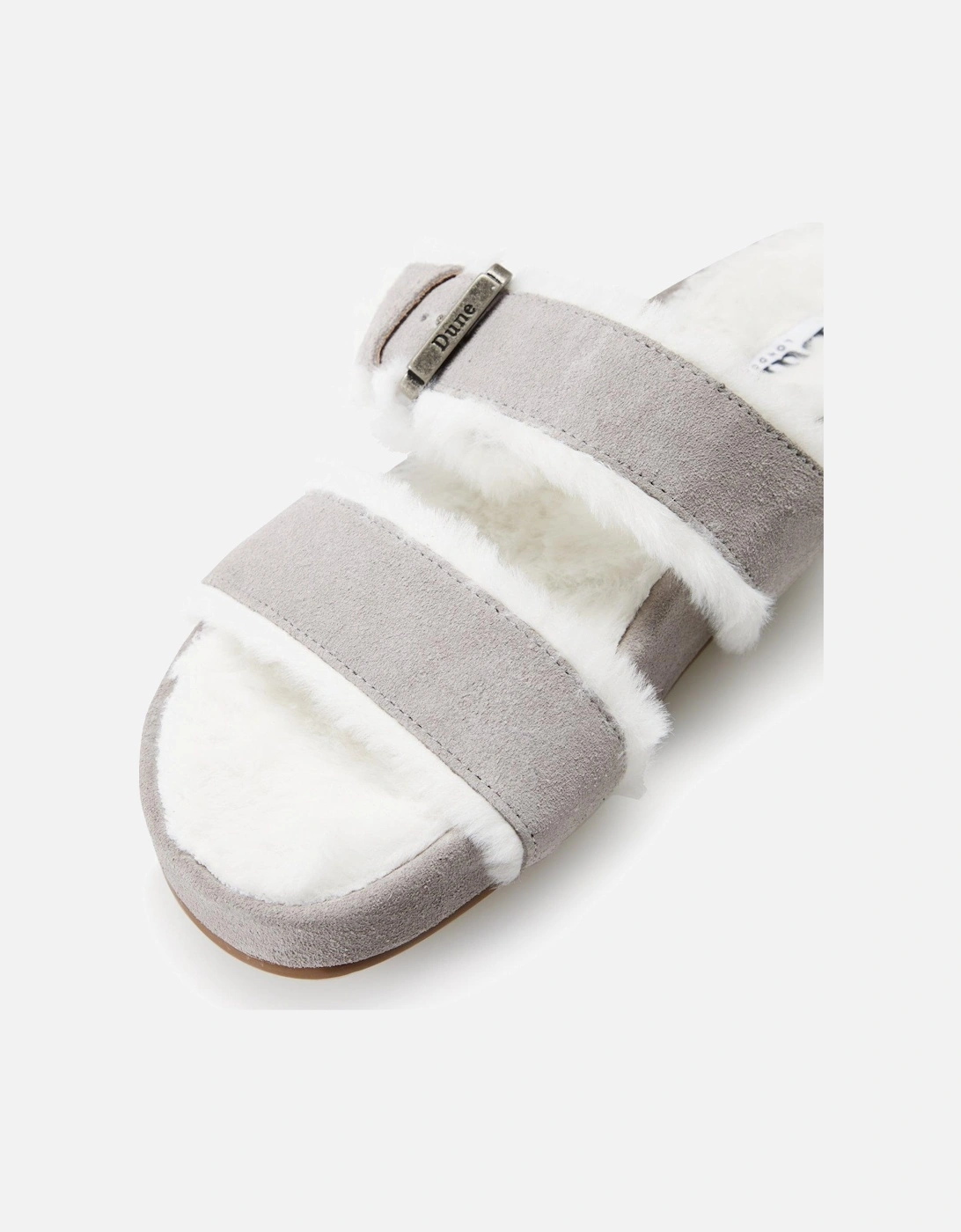 Ladies Waverly - Furry Double Strap Slippers