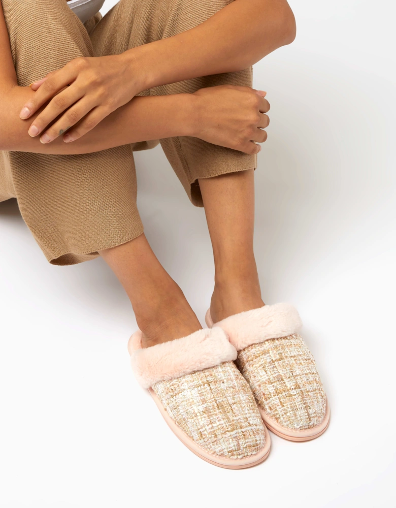 Ladies Snoozes - Warm Lined Mule Slippers