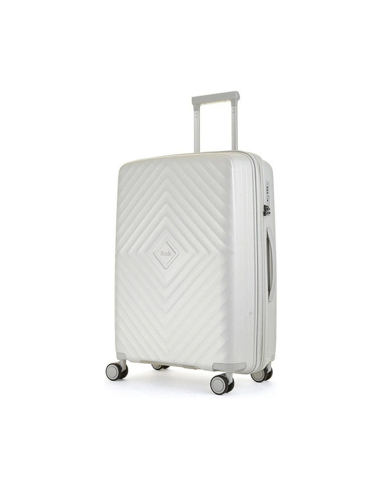 Infinity 8 Wheel Hardshell Medium Suitcase - Pearl