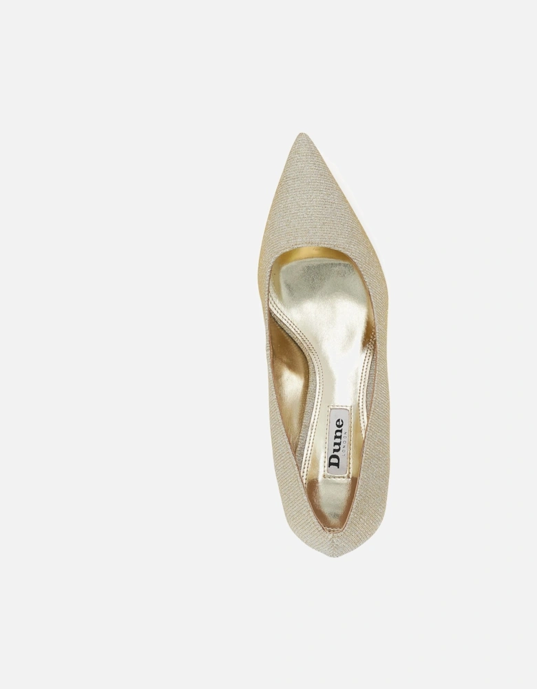 Ladies Anastasias - Chrome-Plated-Heel Court Shoes