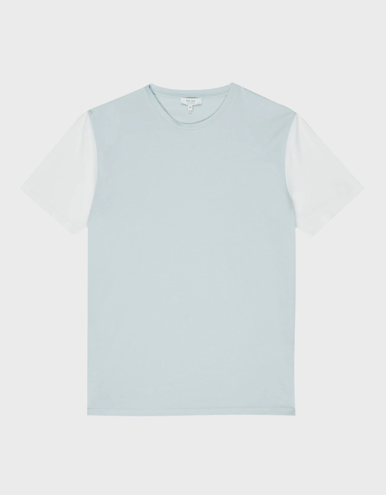 Mercerised Contrast Sleeve T-Shirt