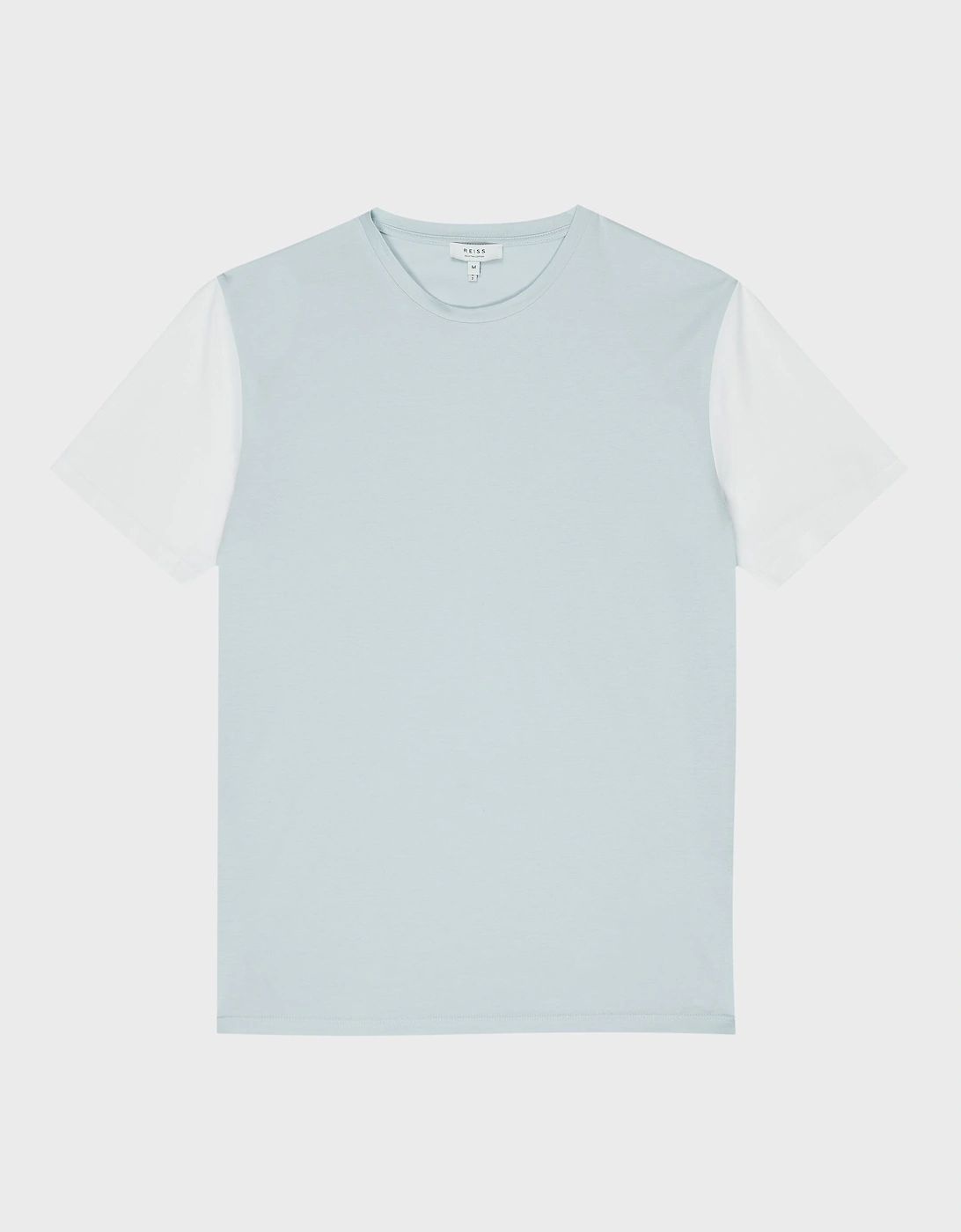 Mercerised Contrast Sleeve T-Shirt, 2 of 1