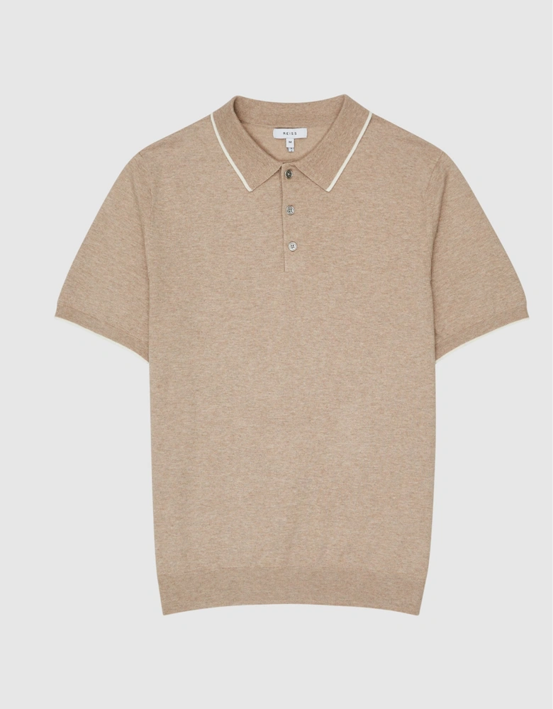 Cotton Button Polo T-Shirt