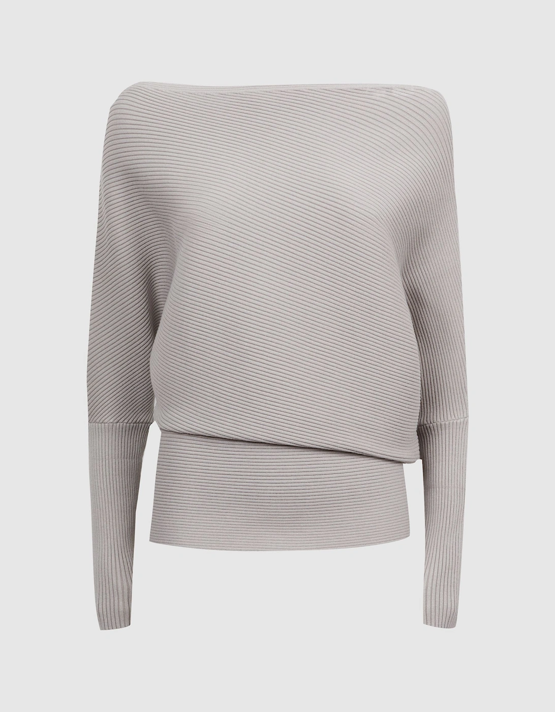 Asymmetric Drape Knitted Top, 2 of 1
