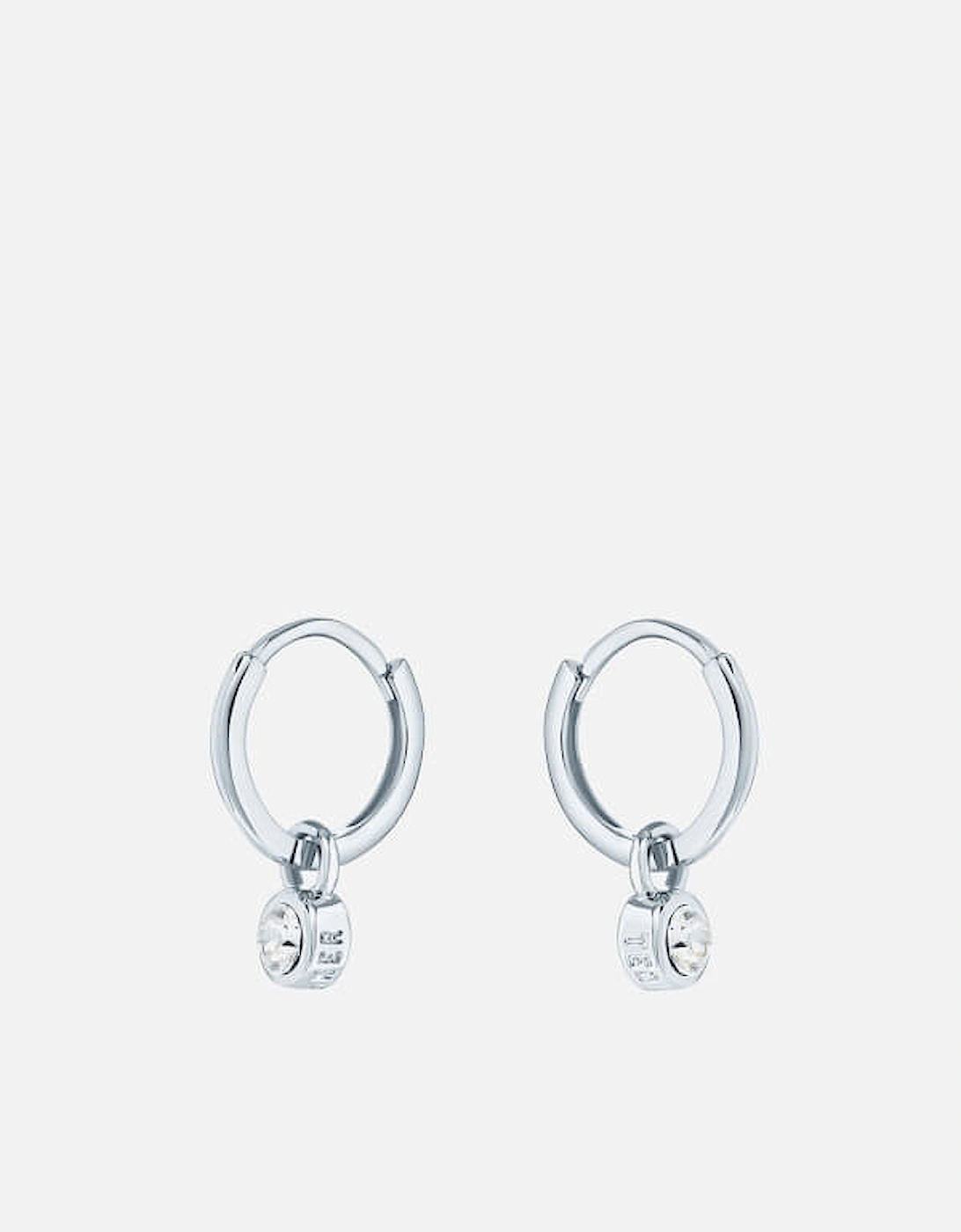 Sinallaa Silver-Tone Crystal Huggie Hoops, 2 of 1