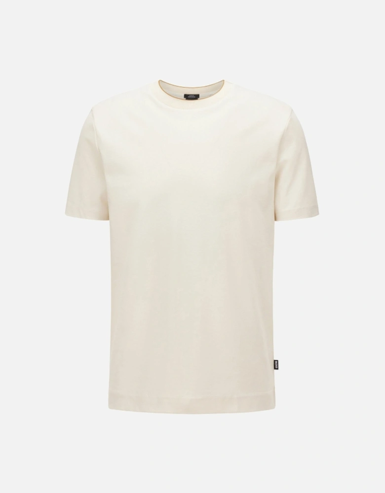 Hugo Mens Cotton T-shirt Cream