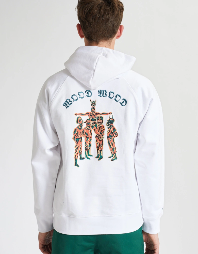 WoodWood Fred JC Mask Hoodie - White