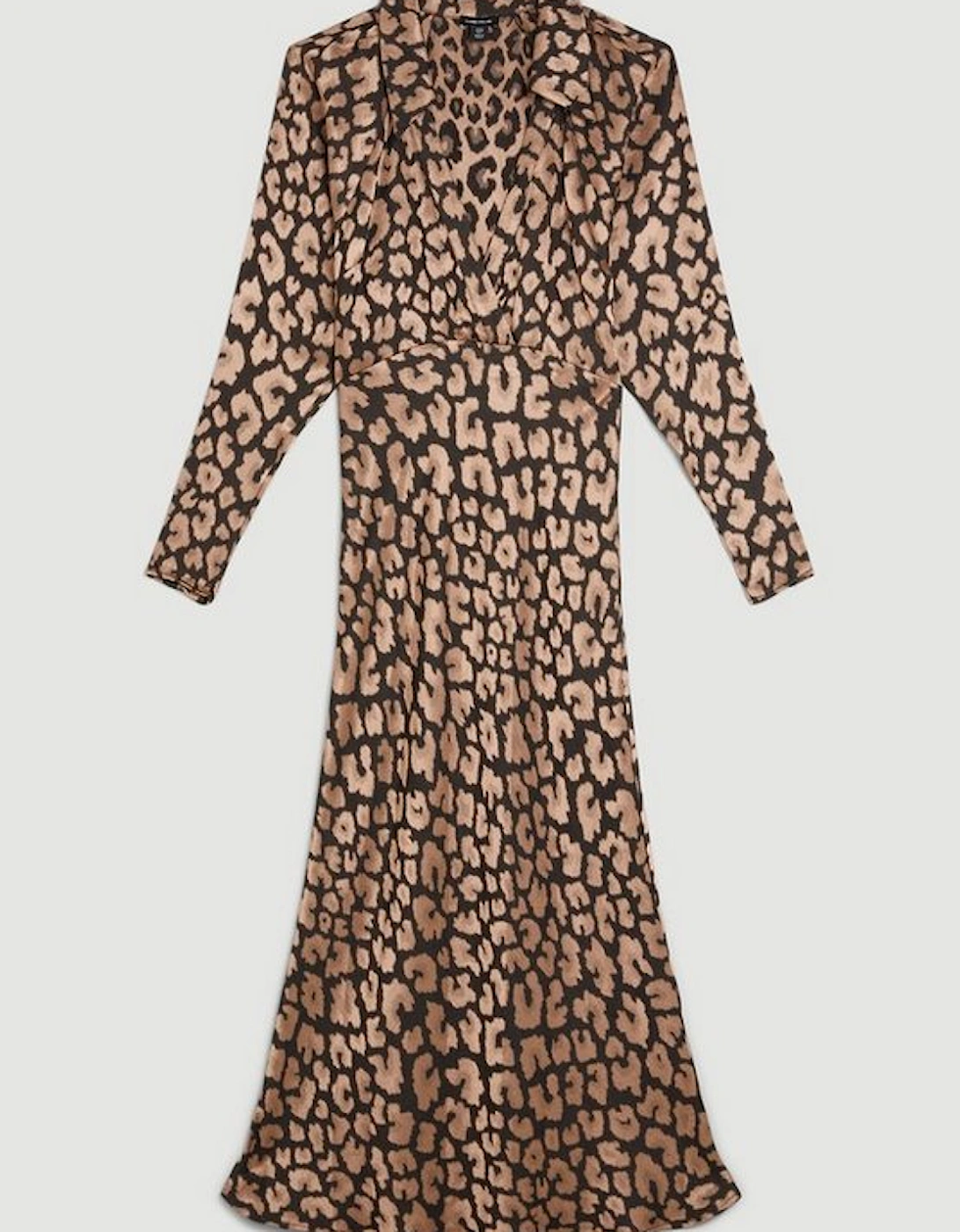 Leopard Jacquard Batwing Dress