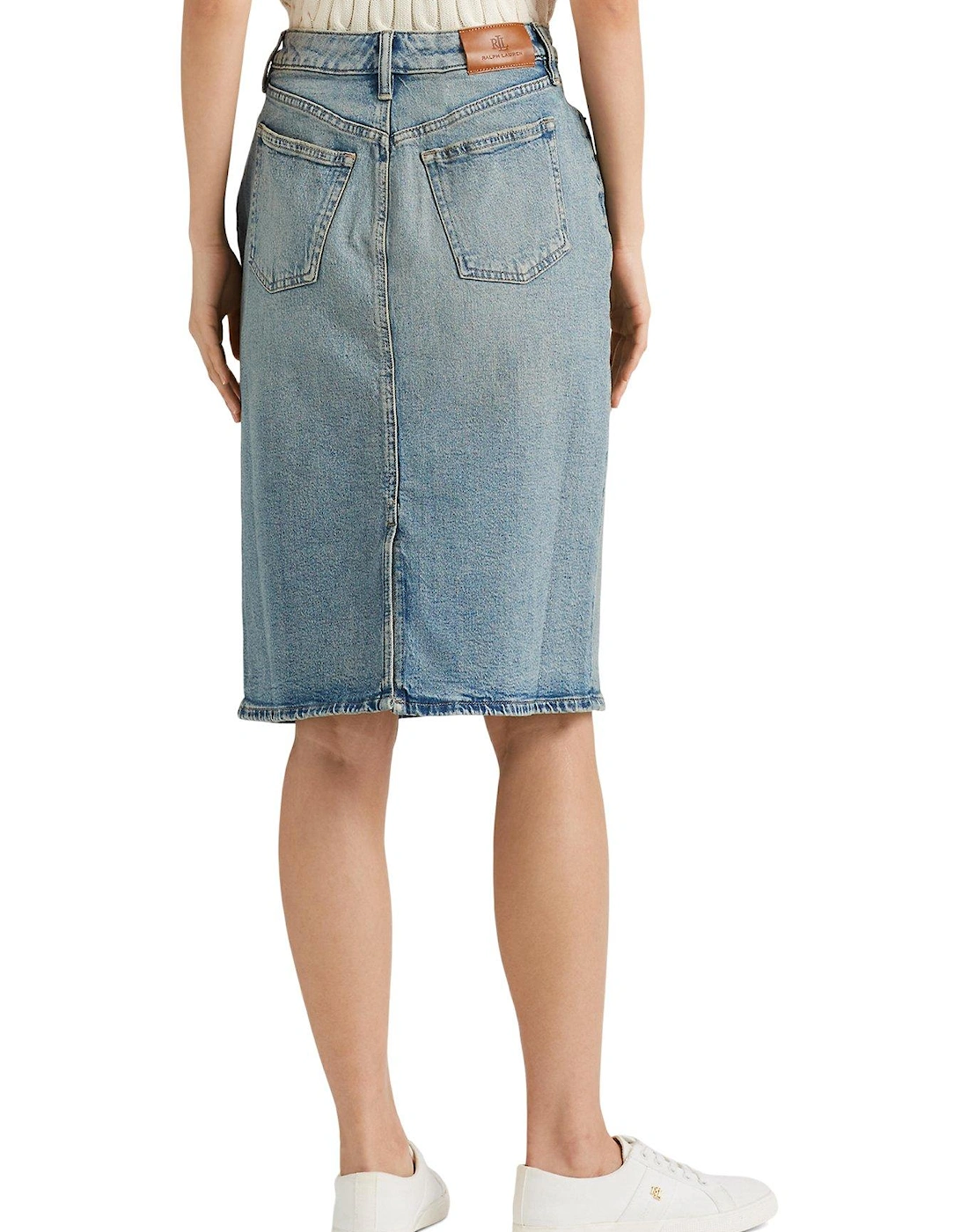 Daniela-knee-length Denim Skirt - Salt Creek Wash