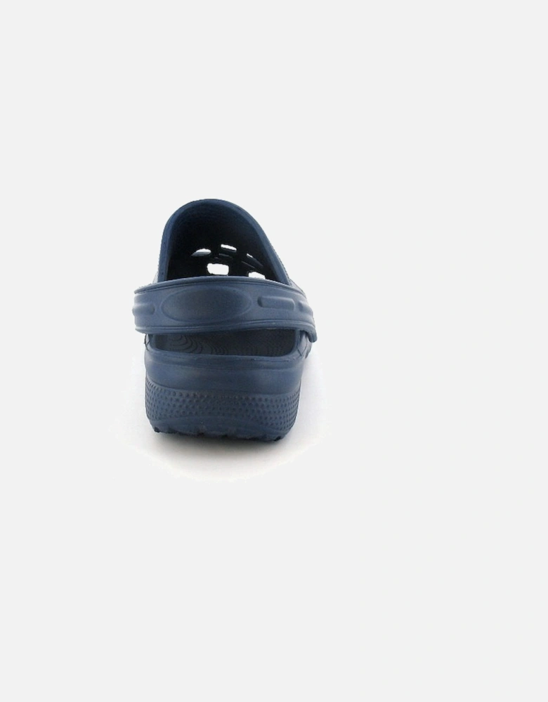 Childrens Clog Beach Sandals Pop Back Strap blue UK Size