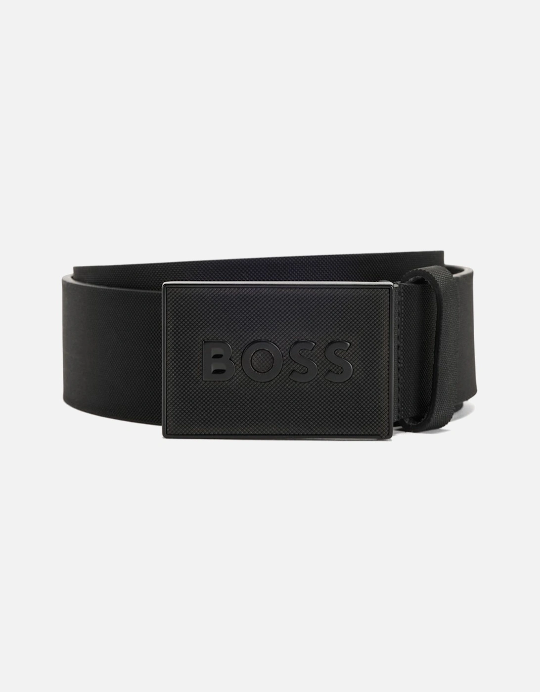 Mens Boss Icon Logo Belt Black, 4 of 3