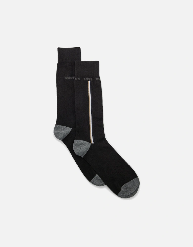 Hugo Mens 2 Pack Socks Black