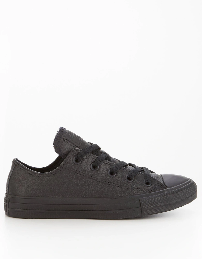 Leather Ox Trainers - Black